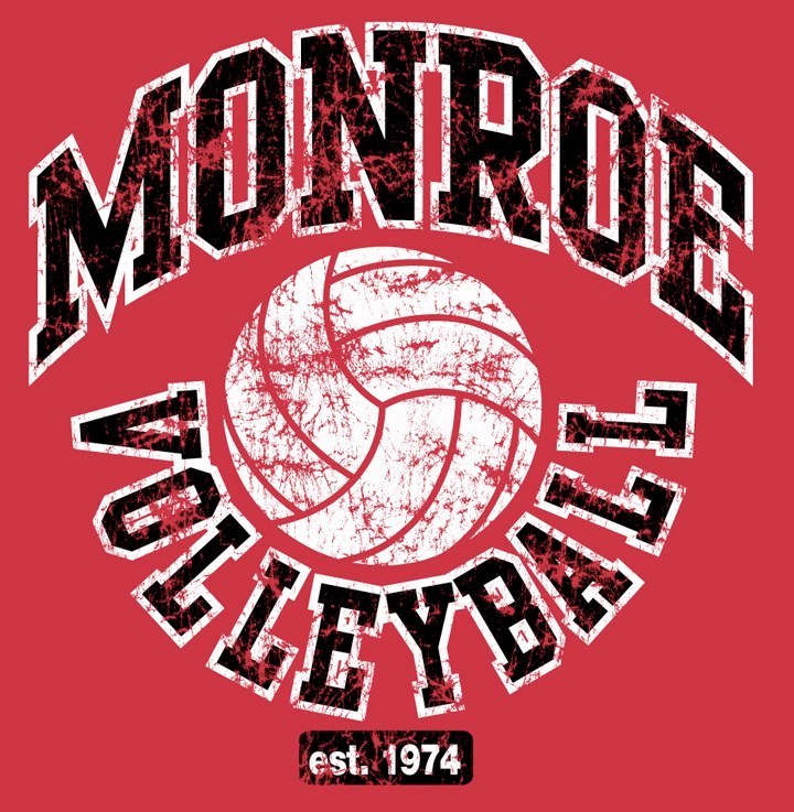 Monroe High School Volleyball Logo
